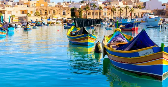 Marsaxlokk boat in the river